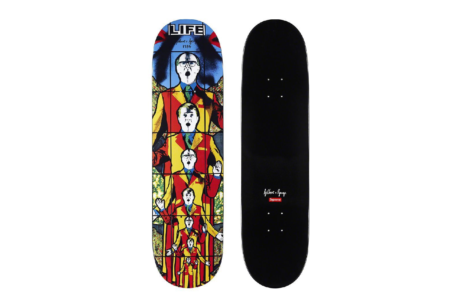 スケートボード Supreme - supreme Gilbert &amp; George Life Skateboard Supreme Gilbert George Supreme LIFE & DEATH & DEATH AFTER