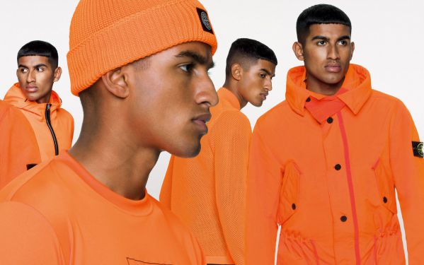 STONE  ストーンアイランド FLUO KNIT SWEAT ニット ジップアップ ブルゾン ジャケット オレンジ 7015561A4 Stone Island releases new Fluo Orange range - nss magazine