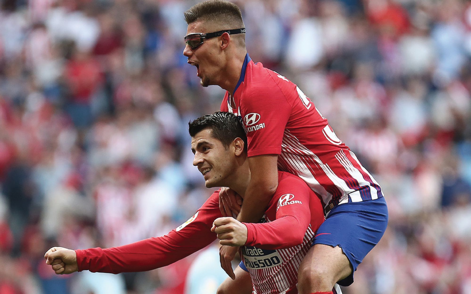 Play football with glasses