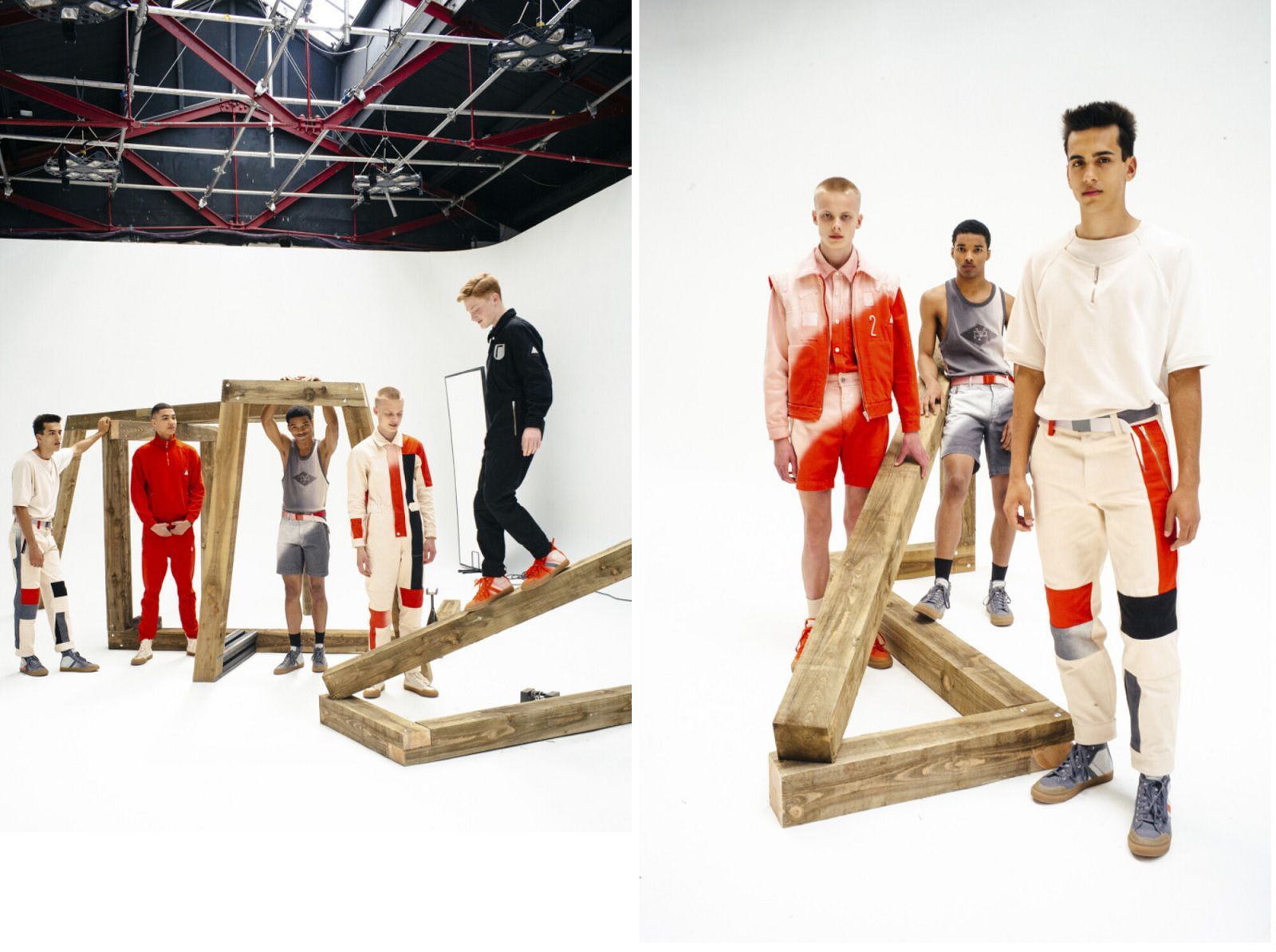 The lookbook of the Diesel Red Tag x Gr Uniforma collection