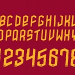 Il nuovo font dell'AS Roma 2019-20 A forma di fulmine