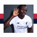 The 2019/2020 Liverpool Away kit An unique white shirt with navy and red details, of course