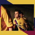 The FC Barcelona 2019/2020 Away kit To celebrate the 40th anniversary of La Masia