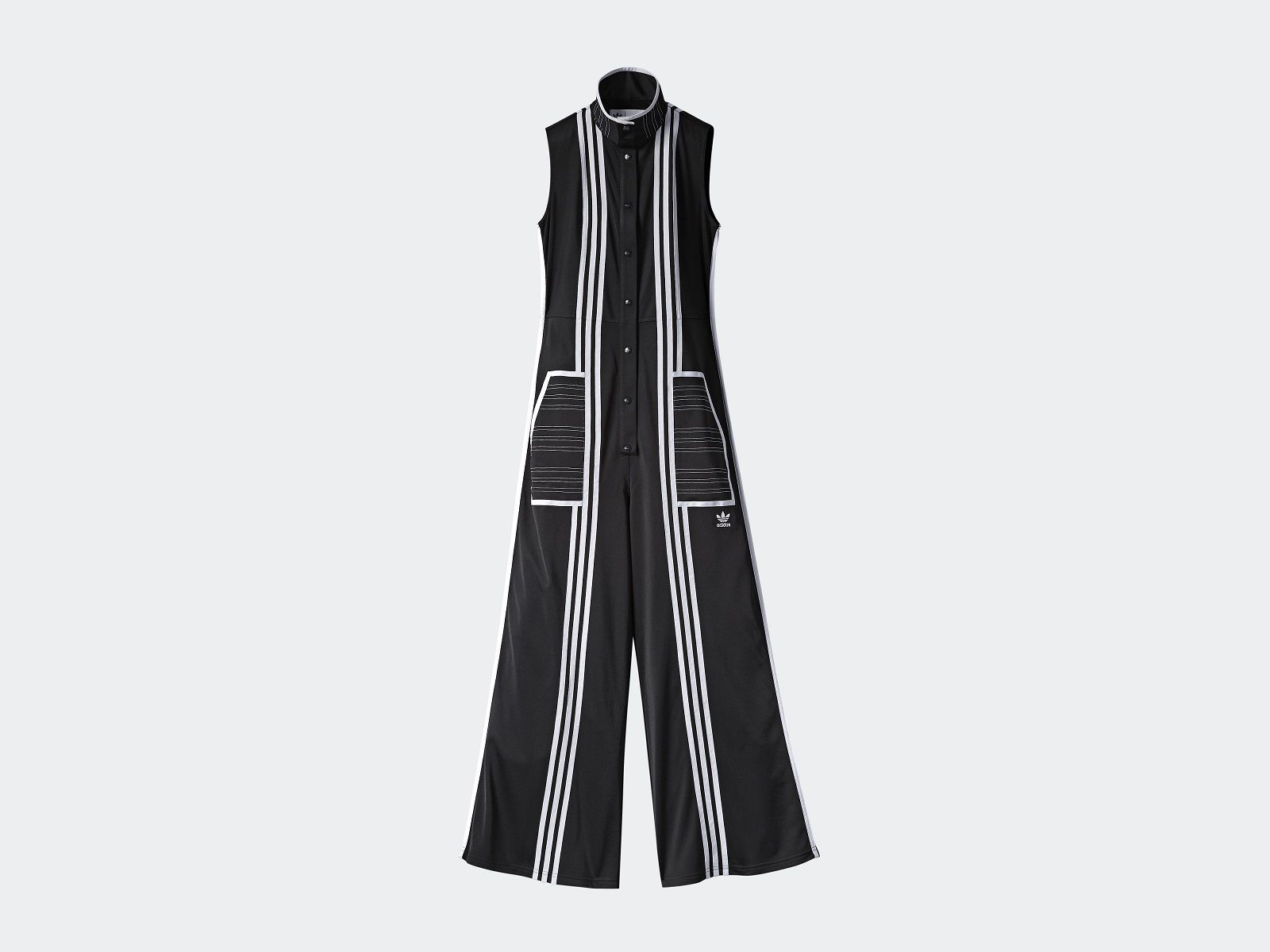 ADIDAS X JIWON CHOI (新品、定価¥20900) adidas Originals X Ji Won Choi Mixed Stripe Kimono In Black