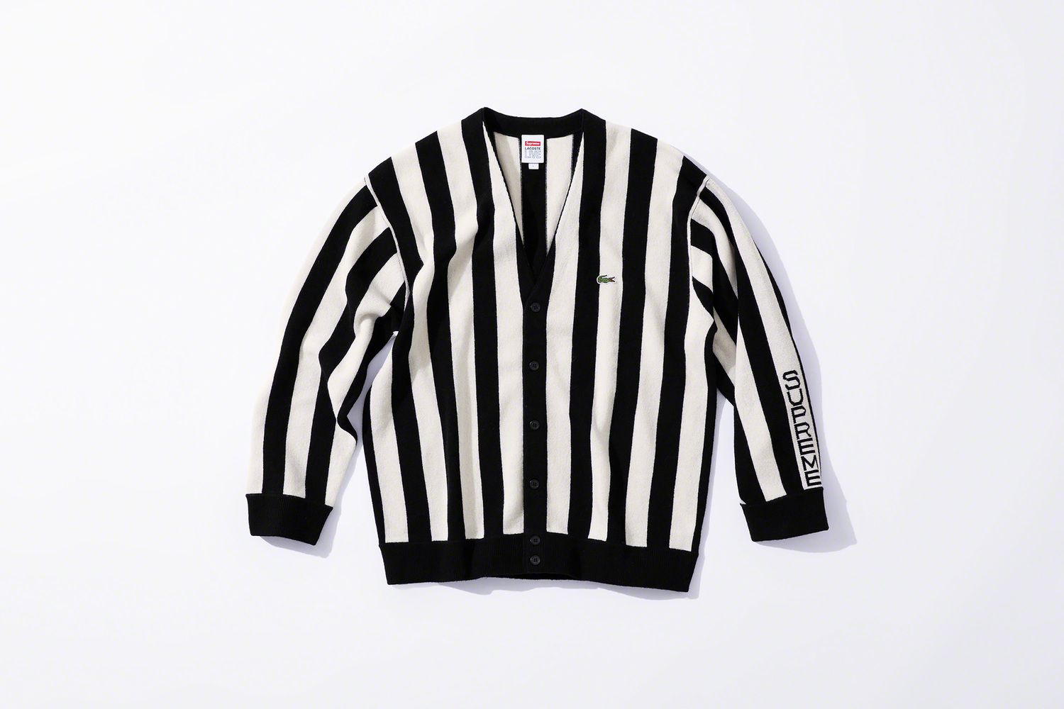 【superribero】Supreme x Lacoste カーディガン Supreme/LACOSTE Stripe Cardigan - ParkSIDER