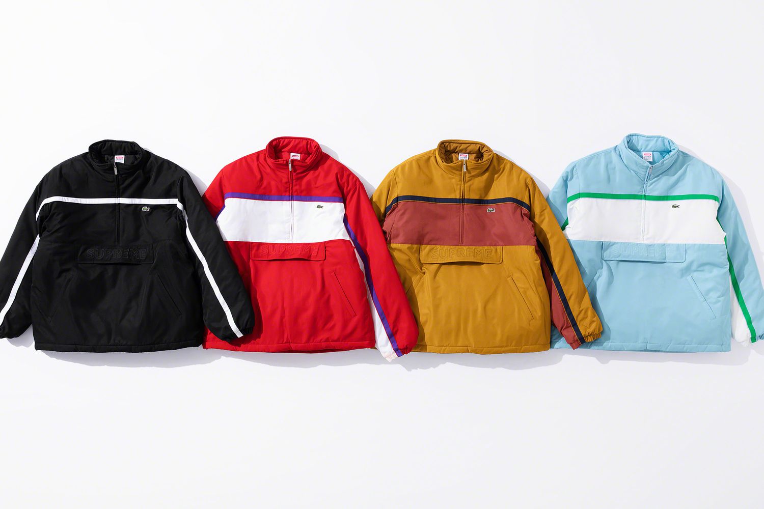ロング　supreme LACOSTE コラボ バッグ 赤 Supreme シュプリーム × ラコステ Lacoste 18SS Shoulder Bag