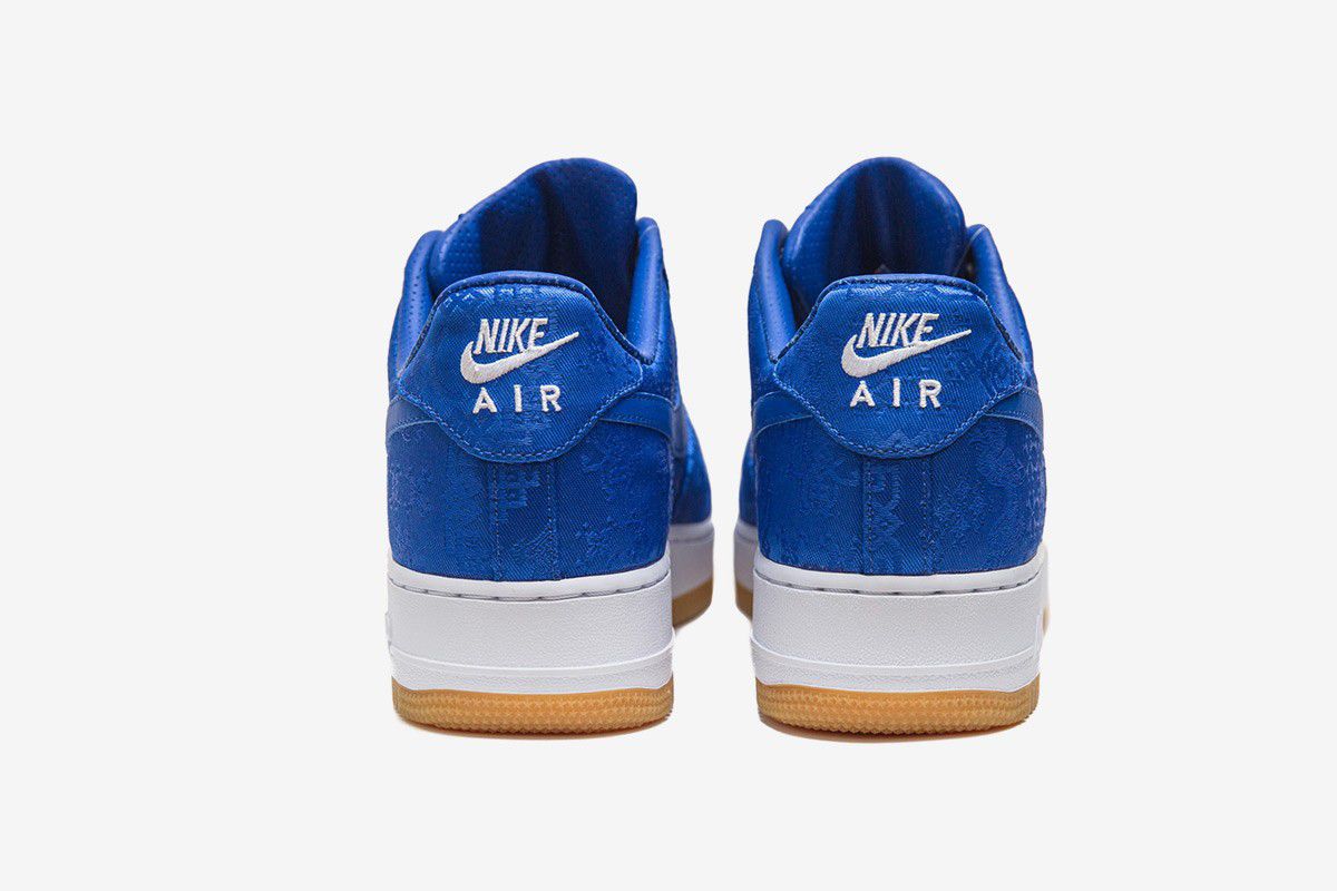 A first look at the Nike Air Force 1 Low x CLOT Blue Silk - nss