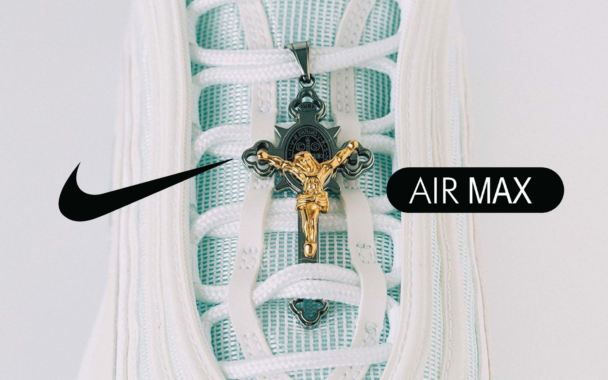 Descarga Refrigerar por supuesto The Nike Air Max 97 with crucifix and holy water