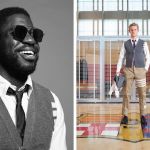 The new FC Barcelona x Thom Browne collection College look and aviator sunglasses for Messi and teammates