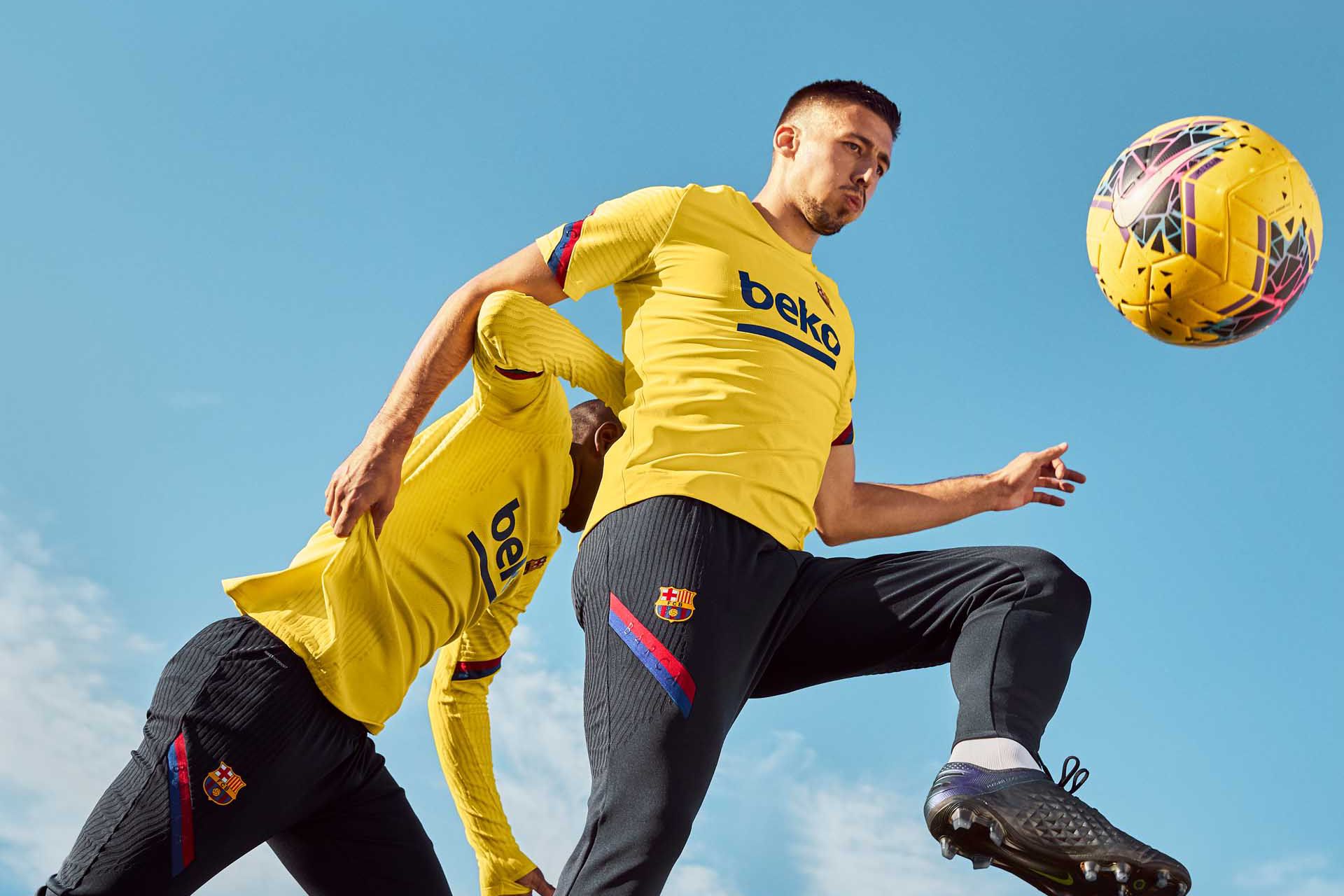 FC Barcelona Nike VaporKnit イエロー M Nike FC Barcelona Training Shirt Next VaporKnit Drill Strike