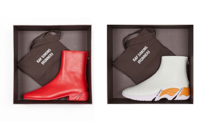 Raf Simons reveals new hybrid sneakers (Runner) in Paris - nss