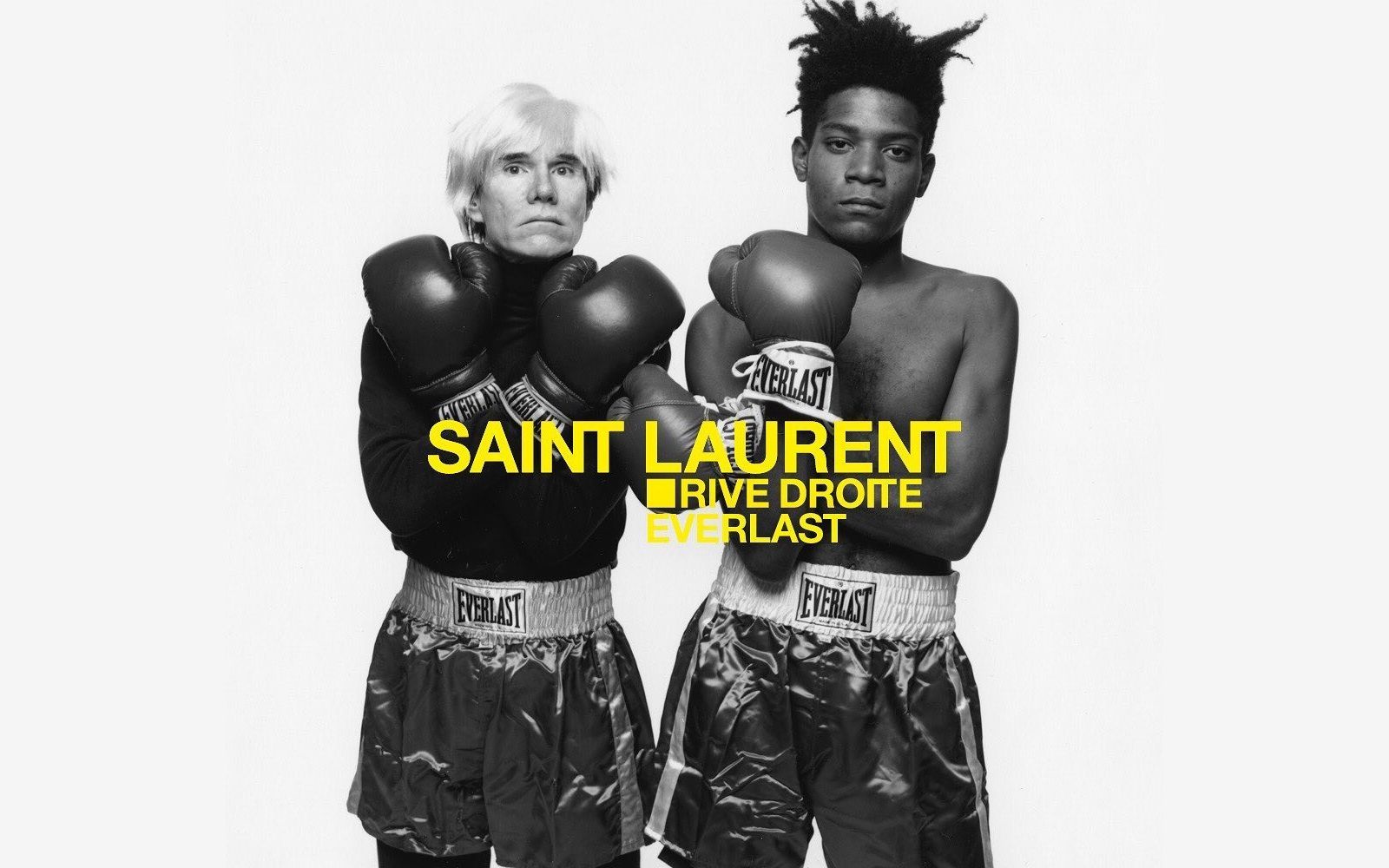 The boxing accessories capsule by Saint Laurent x Everlast