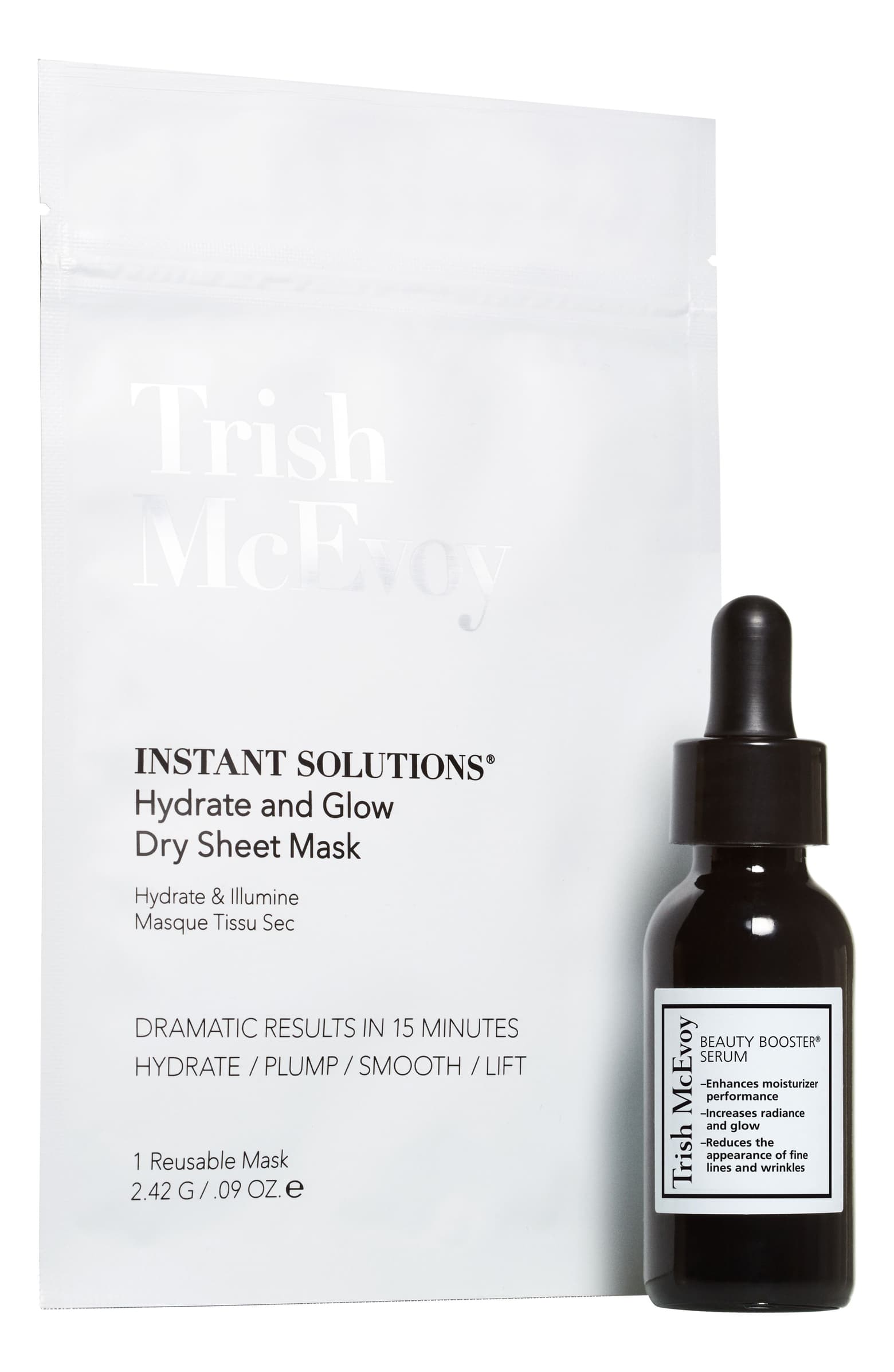 Trish McEvoy Dry Sheet Mask & Jumbo Serum Set