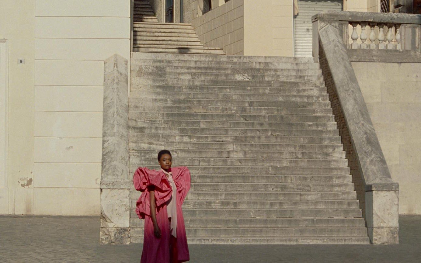 The new film by Luca Guadagnino in collaboration with Pier Paolo Piccioli Now streaming on Mubi 'The Staggering Girl', the film inspired by Valentino Haute Couture latest collection