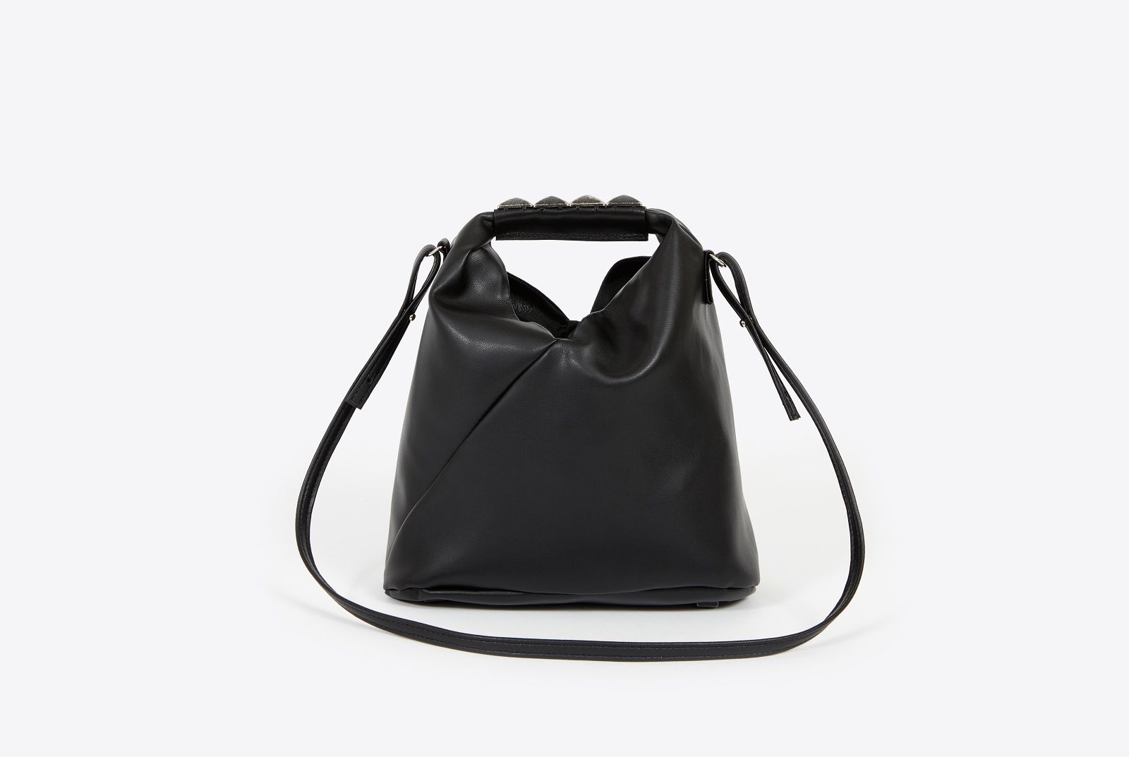 【MM6】Small Japanese hand bag フェイクレザー Black Leather Small Japanese Bag - Maison Margiela MM6