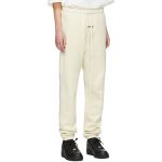 Essentials White Fleece Lounge Pants