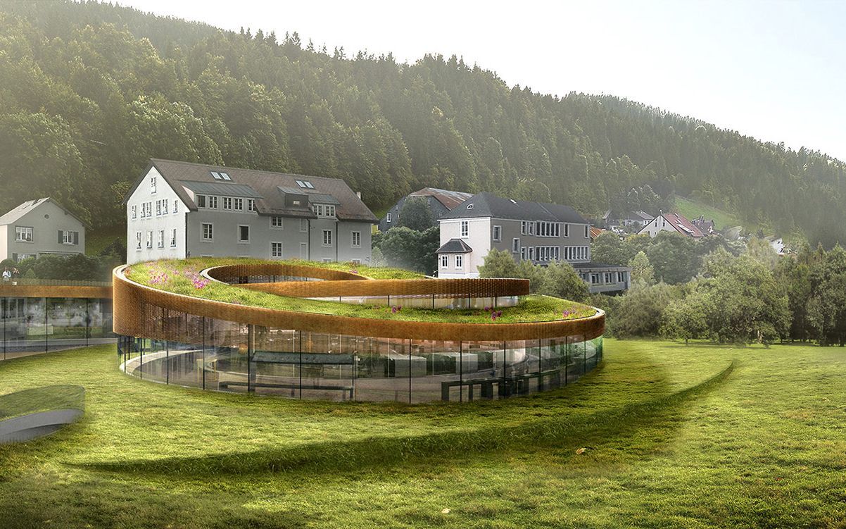 The new Audemars Piguet spiral museum on the Swiss Alps