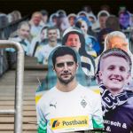 Borussia Mönchengladbach has put up cardboard cutout places for sale The away sector will also fill up in Borussia-Park