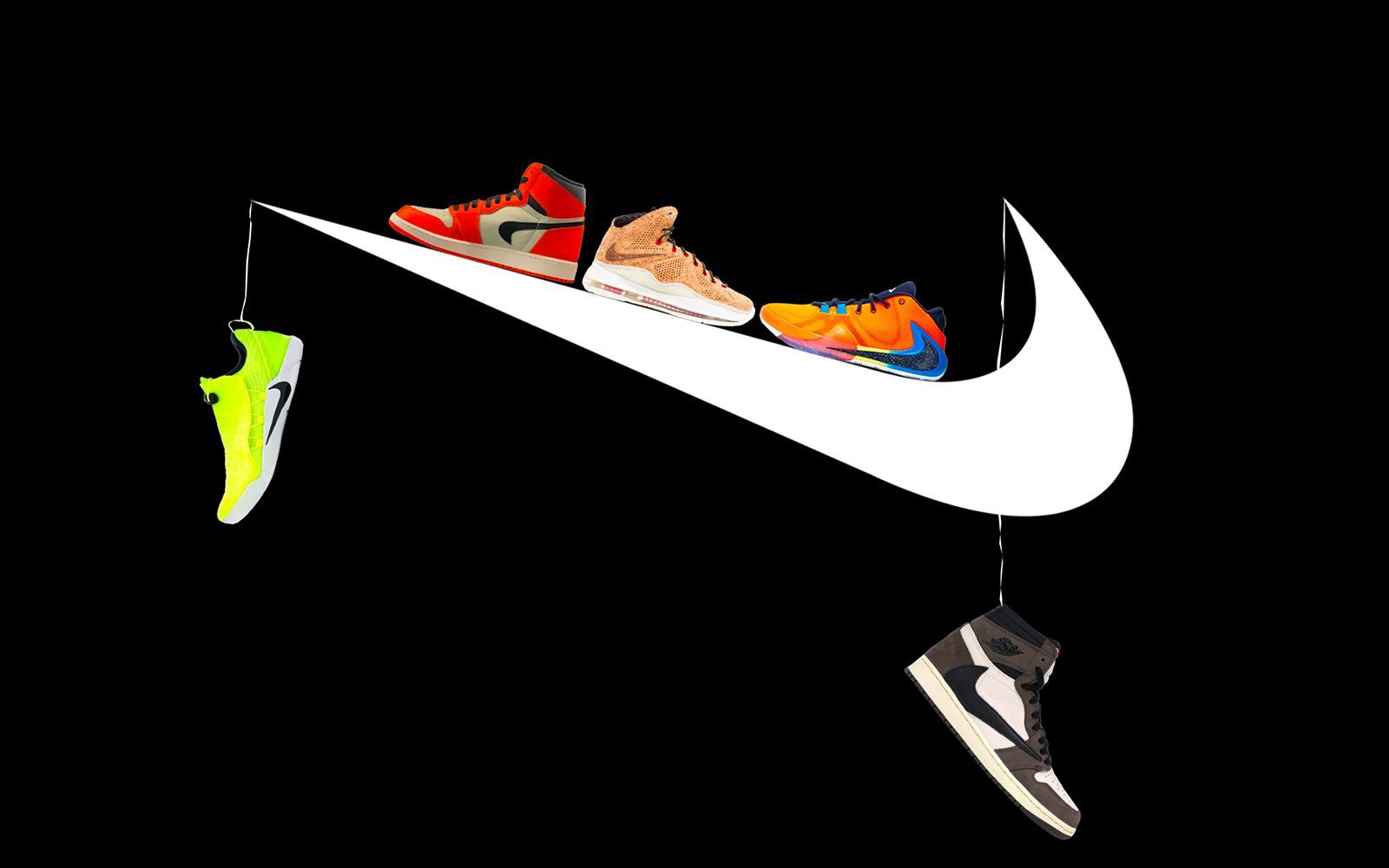 Nike swoosh on store right side