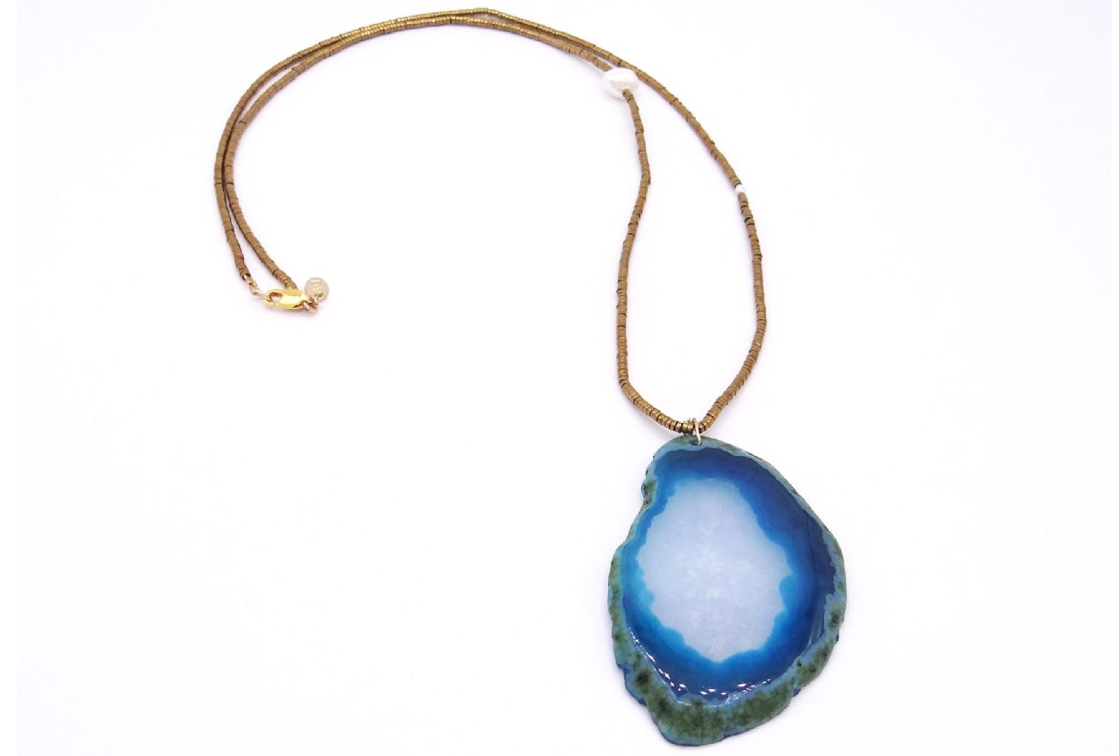 Maison Monik Collier sautoir Agathe Turquoise