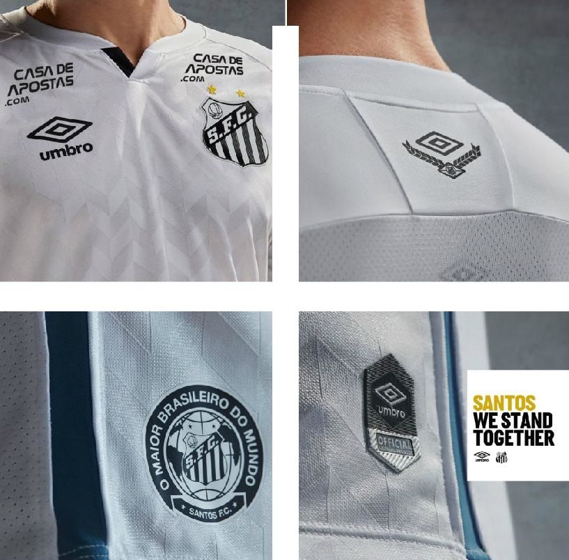 Umbro presents Santos' jerseys for the 2020/2021 season
