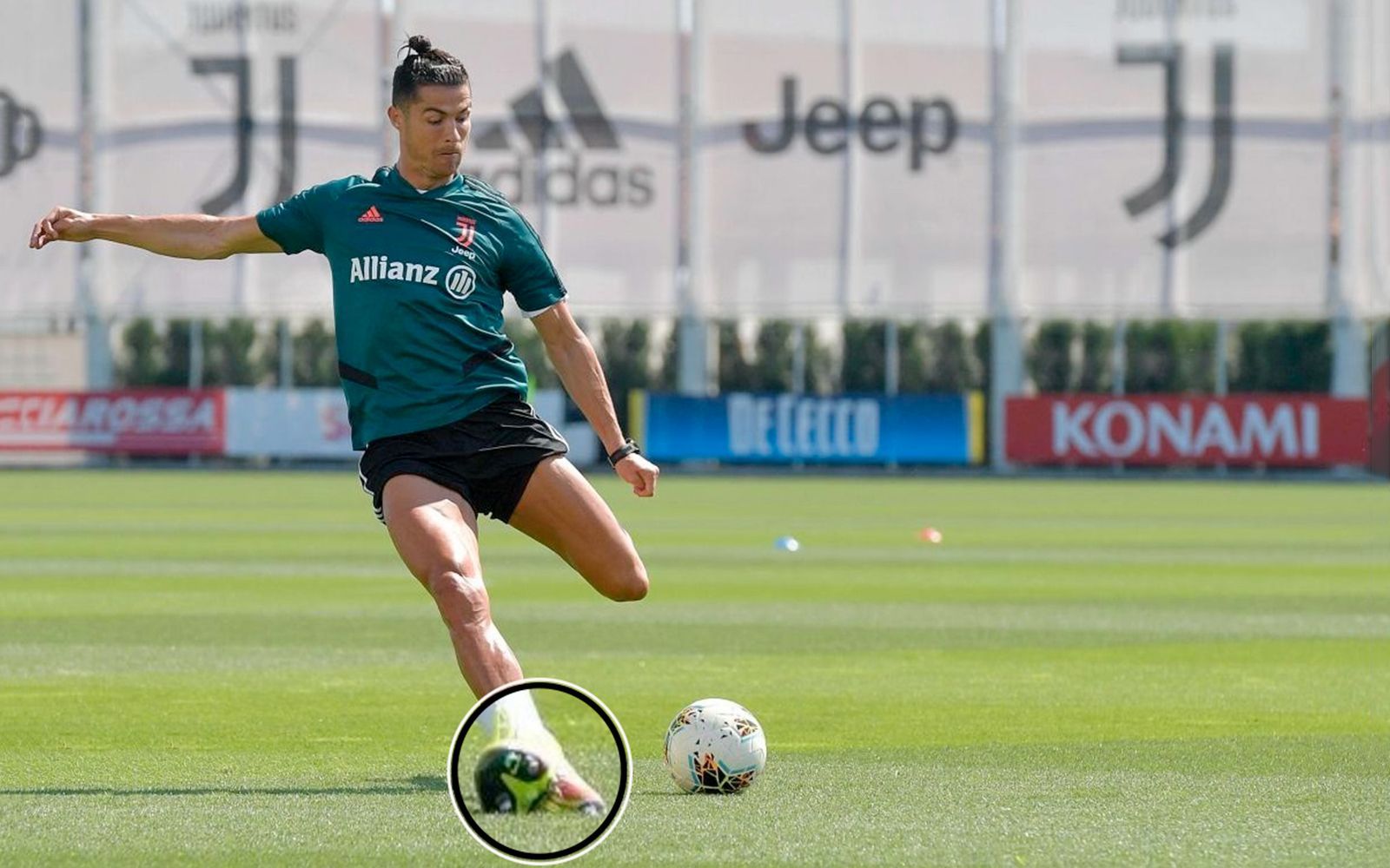 Cristiano Ronaldo is testing rugby cleats