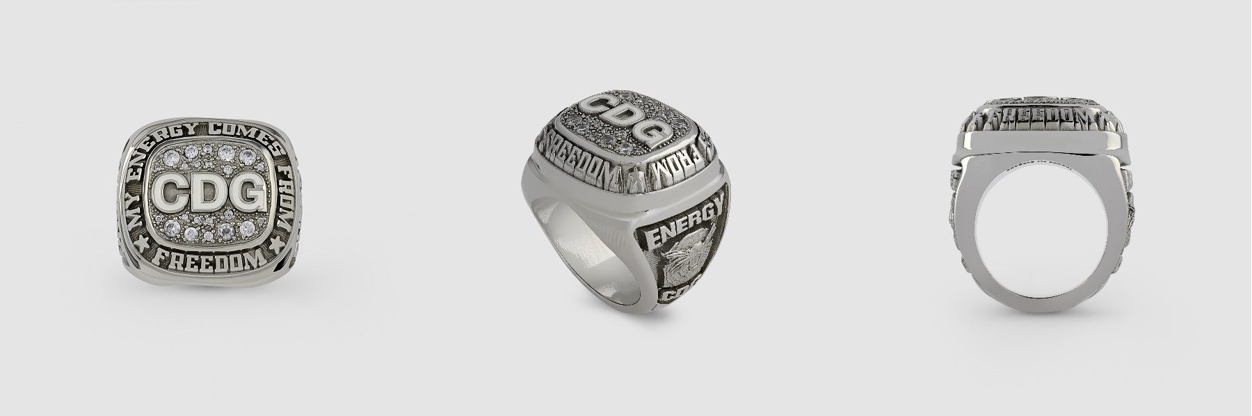 Comme des Garçons released rings inspired by the NBA ones - nss sports