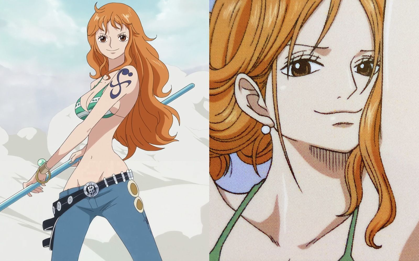 The heroines of Japanese cartoons Nami