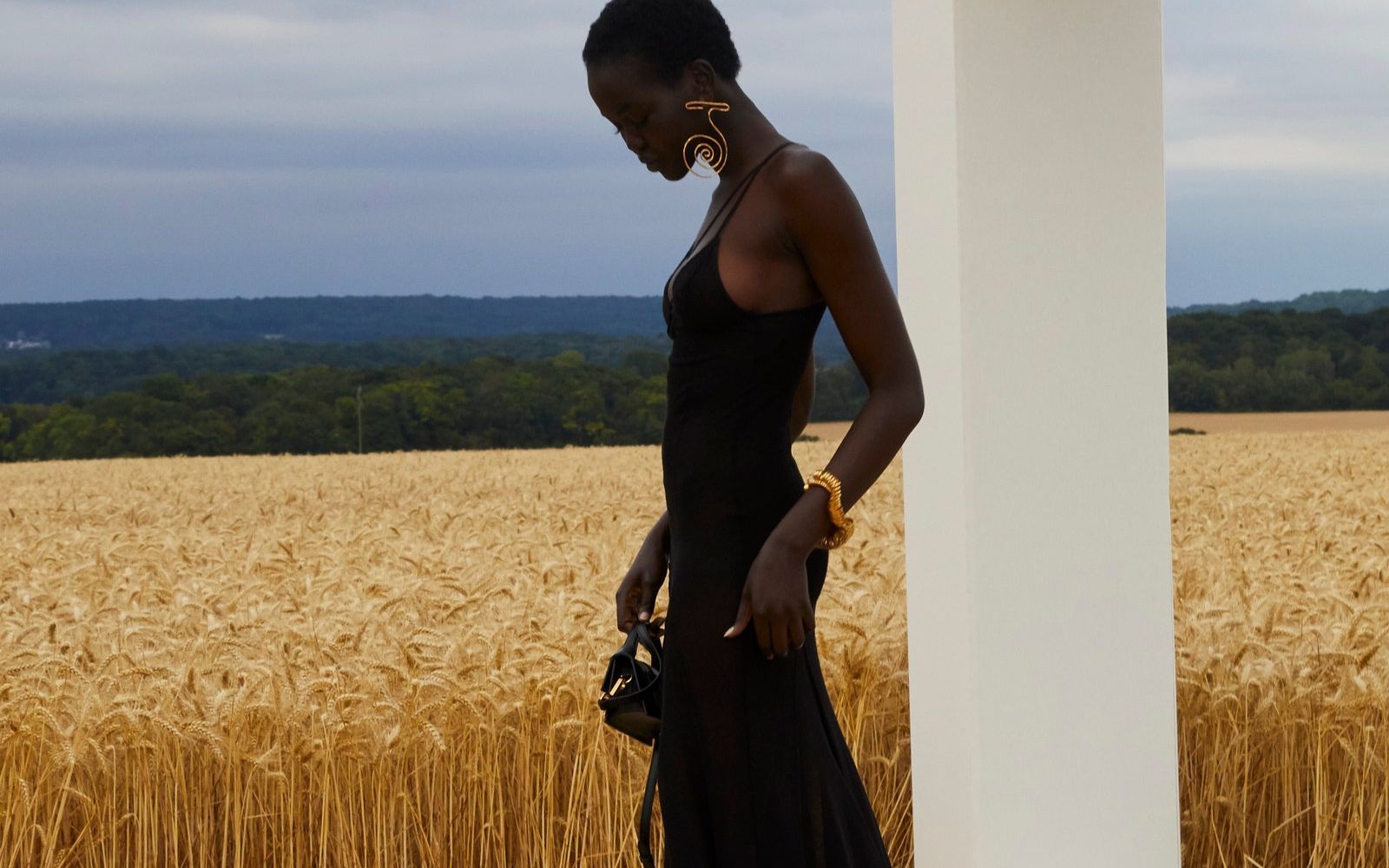 Jacquemus show through the wheatfields