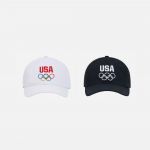 KITH x Team USA Dad Hat Cap Olympic Rings White Multi-Color Monday Program