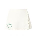 MARYSIA + NET SUSTAIN Steffi scalloped stretch recycled-seersucker tennis skirt