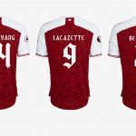 The new Arsenal font inspired by the 1949 logo It will only be used in the Europa League and the FA Cup