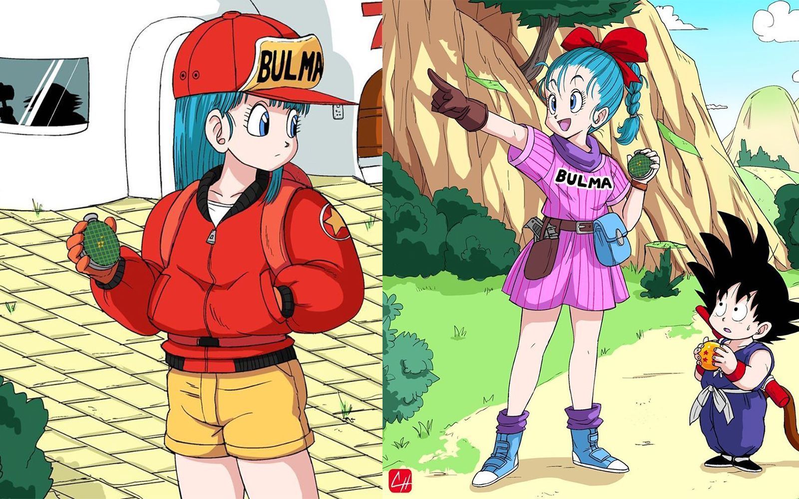Bulma and the other heroines of Japanese cartoons