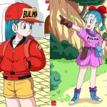 Bulma and the other heroines of Japanese cartoons