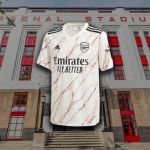 The adidas kit away for Arsenal 2020-21 A tribute to Highbury and the Gunners' Marble Halls