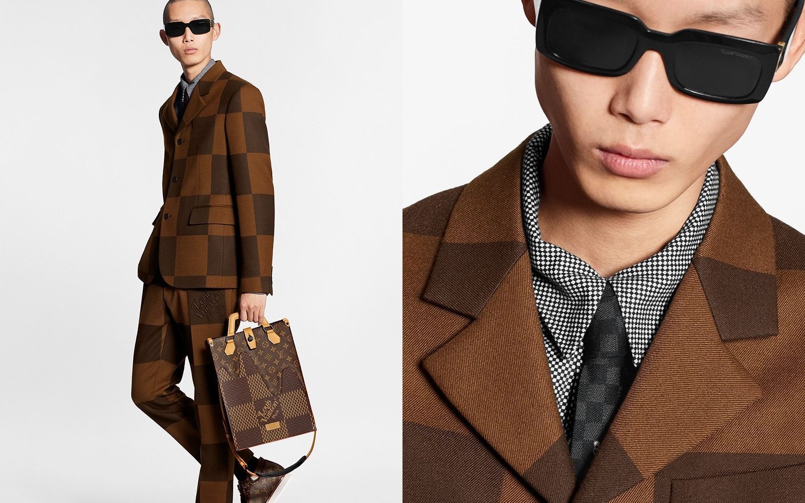 さ*郎様 LOUIS VUITTON ダークグレー ニット　XS The secondo drop of LV² collection by Nigo x Louis Vuitton - nss