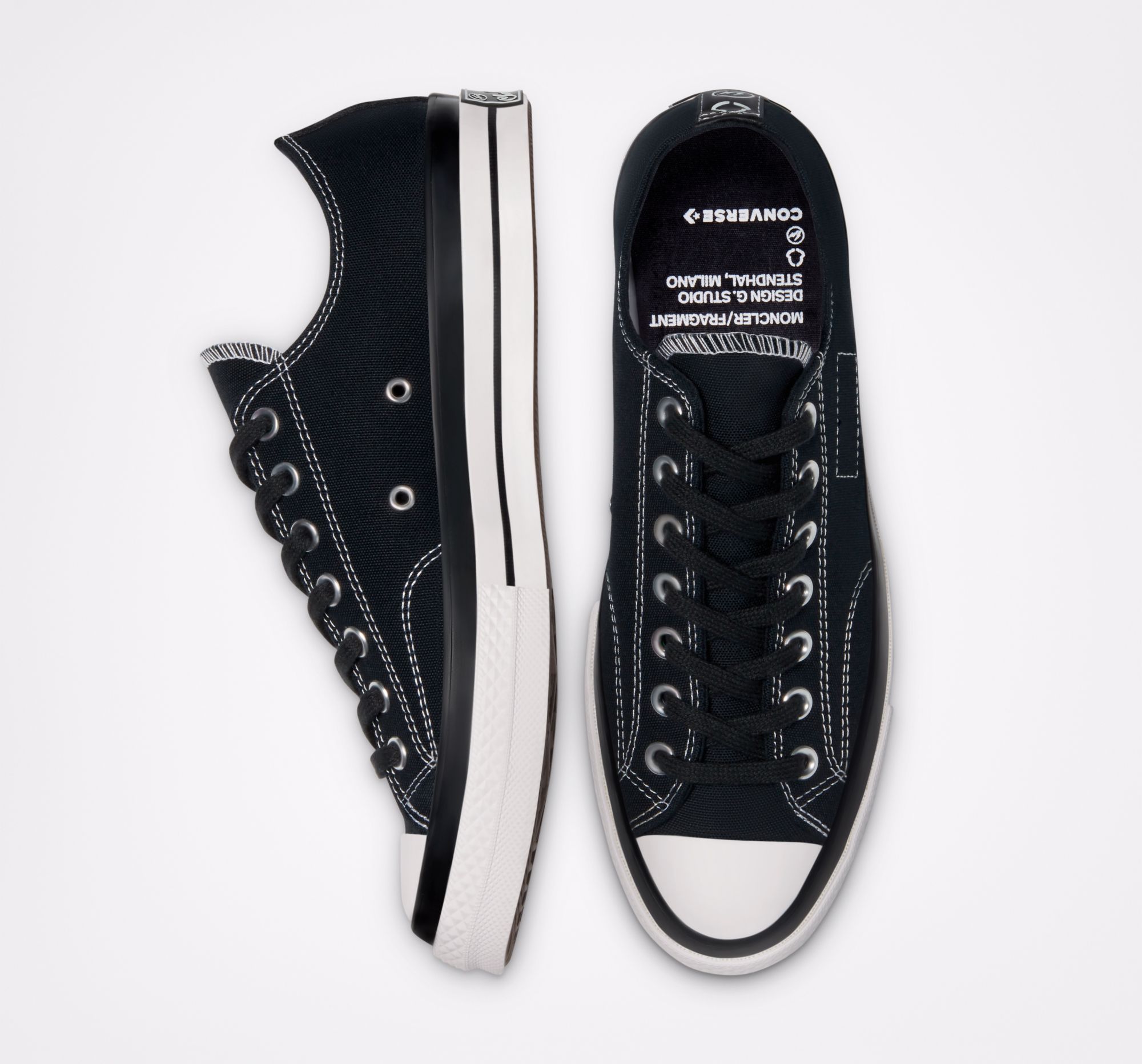 FRAGMENT MONCLER CONVERSE CHUCKTAYLOR 限定 Launches - Converse X Fragment Designs X Moncler 1970's