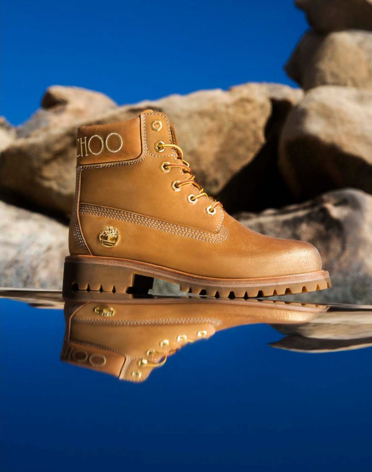 Evan Mock is the face of Jimmy Choo x Timberland's new