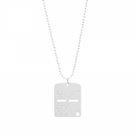 1017 ALYX 9SM Silver Military Tag Necklace Price: 95€