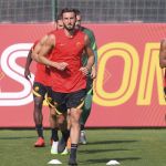 The new AS Roma brand font A new font has appeared in the backdrop of the Giallorossi training center
