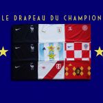 The France's flag to celebrate the victory at the 2018 World Cup The new creation of Ray An Rose