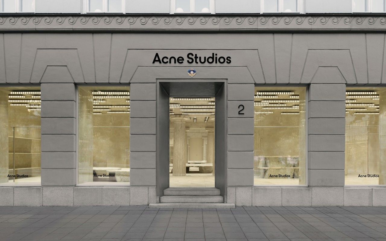 The new Acne Studios store in the original bank of the 