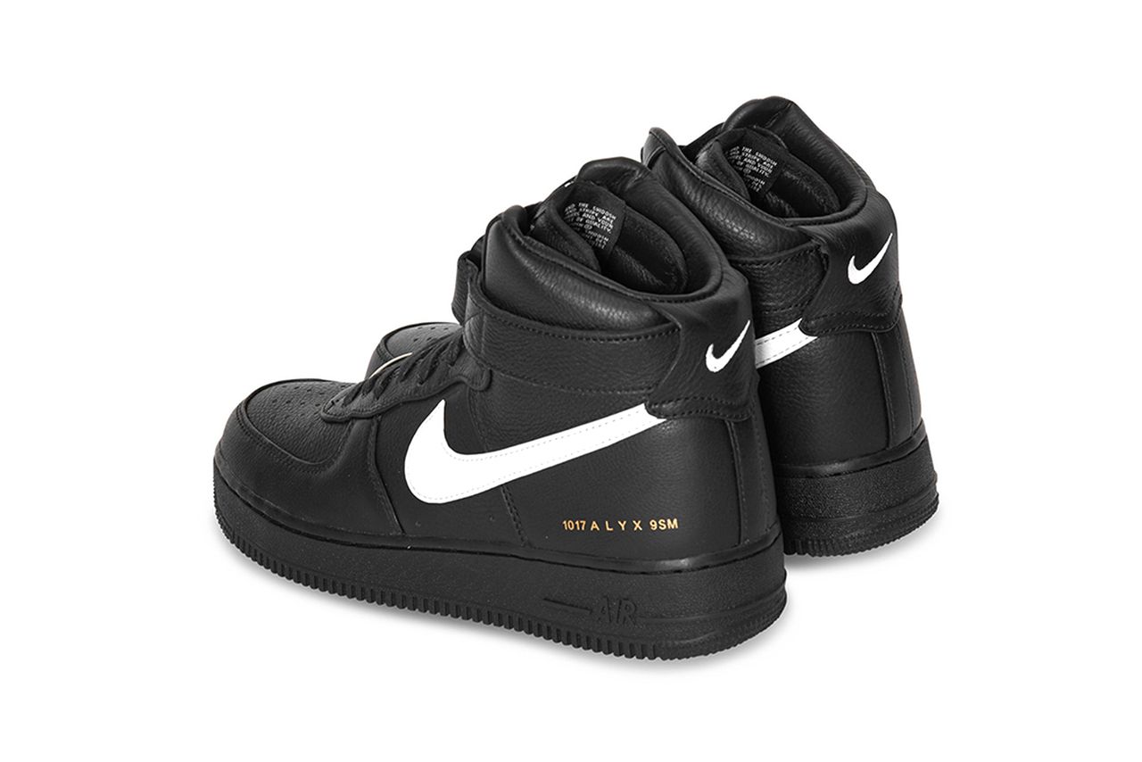 美品✨1017 ALYX 9SM NIKE air force1 hi Nike Air Force 1 High 1017 ALYX 9SM Black White Men's