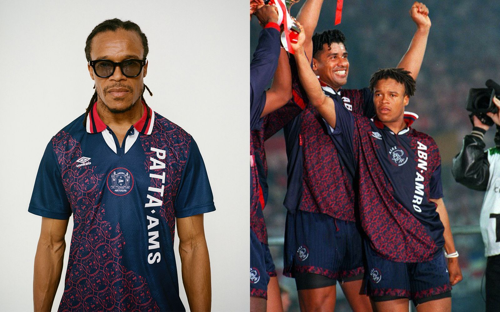 The new Patta x Umbro '95 shirt dedicated to Ajax 1994-95