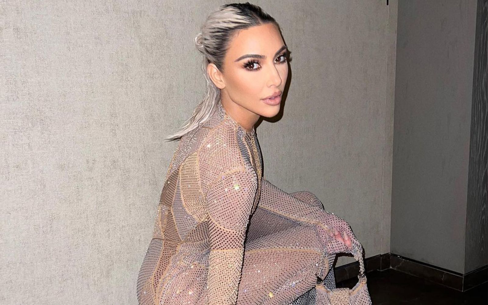 Kim Kardashian Steps Out in a Dolce & Gabbana Catsuit