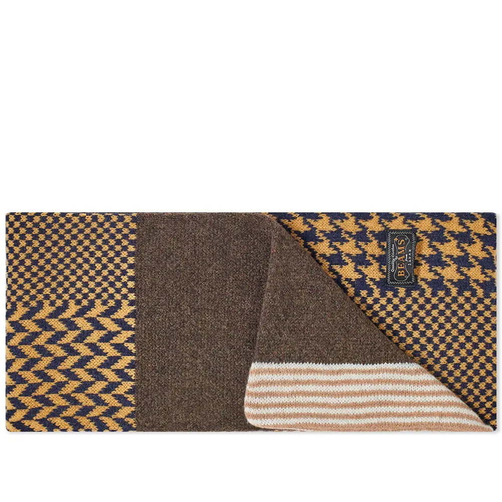 Beams Plus Jacquard Multi Pattern Scarf