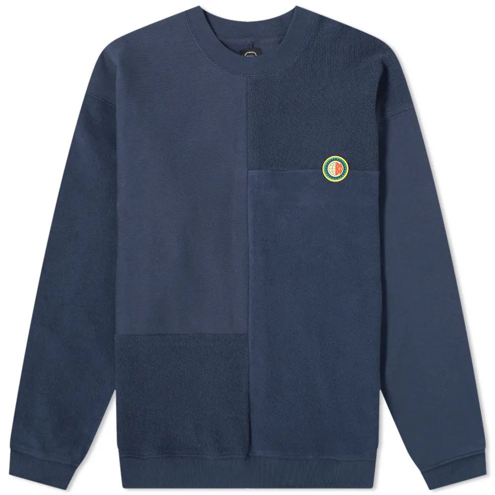 Brain Dead Global Works Split Panel Crew Sweat