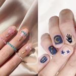 5 trend nail art di novembre L'ispirazione arriva dai cristalli e dallo zodiaco, ma anche da pattern e tessuti invernali