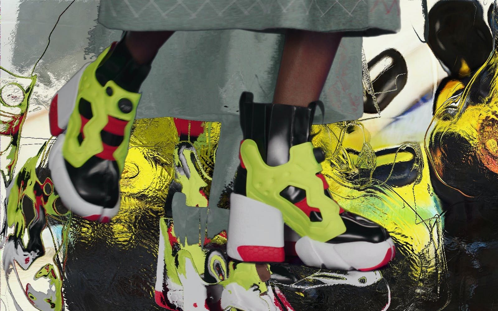 靴 520901 MAISON MARGIELA Reebok Tabi Insta MAISON MARGIELA | TABI INSTAPUMP SNEAKERS