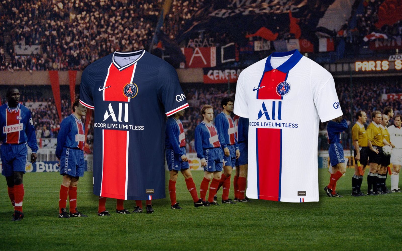 SOCCEPT on X: Paris  Home Kit @psg On the occasion of the 50th  anniversary, the light of Paris was represented together with classical  motifs. Crest created by @danknorris Which is your
